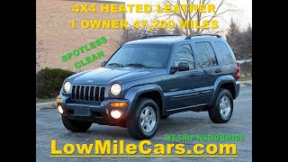 Match Highlights 47k miles super clean 2002 Jeep Liberty 4x4 Limited Edition