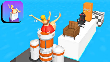 Squeezy Girl 👩‍🦰🍎🍆 All Levels 91-93 Gameplay (iOS,Android)