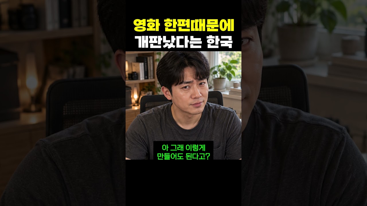 영화 한편때문에 개판났다는 한국
