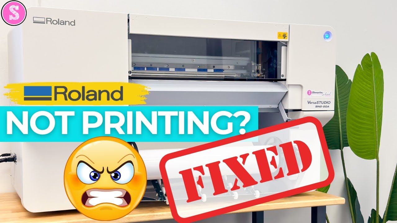 FIX! Roland Not Printing? Do This to Fix Your BN2 or BN 20A - YouTube