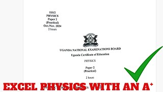 S4 Uce Physics Paper 2 Uneb 2024 New Curriculum