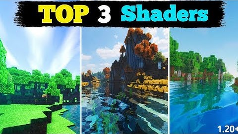 Top 3 Best 🔥 Shaders For Minecraft PE 1.20 || Render Dragon Shader For MCPE