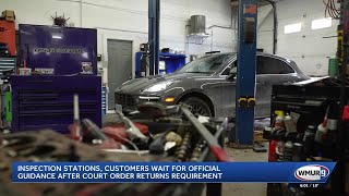 Inspection stations, drivers wait for guidance after court ruling