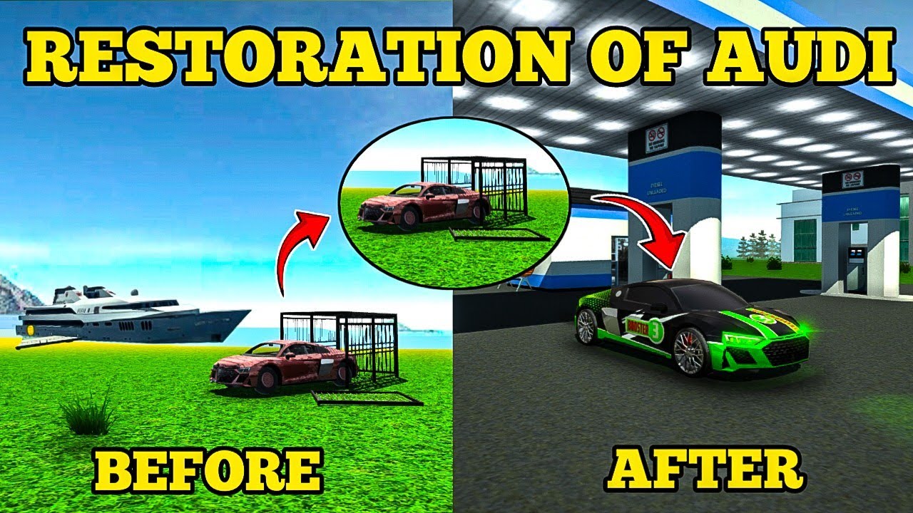 Restoration Of Destroyed Audi R8 | Car Simulator 2 | New Update - YouTube