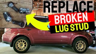 How To Replace Subaru Broken Wheel Stud Front & Rear (SH Forester)