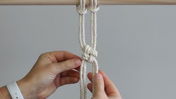 DIY Macrame Tutorial: New Method to Tie The Chinese Square Knot!