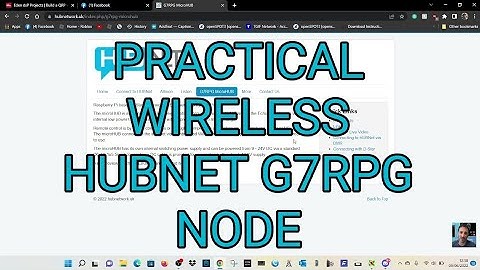 HUBNET -PRACTICAL Wireless  G7RPG Micronode