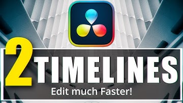 EDIT FASTER with Double Timeline in Davinci Resolve | Tutorial