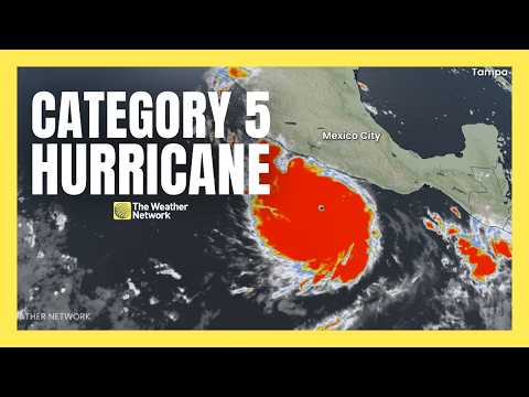Hurricane Polo rapidly intensifies to a Category 5 in the Pacific | #forecast