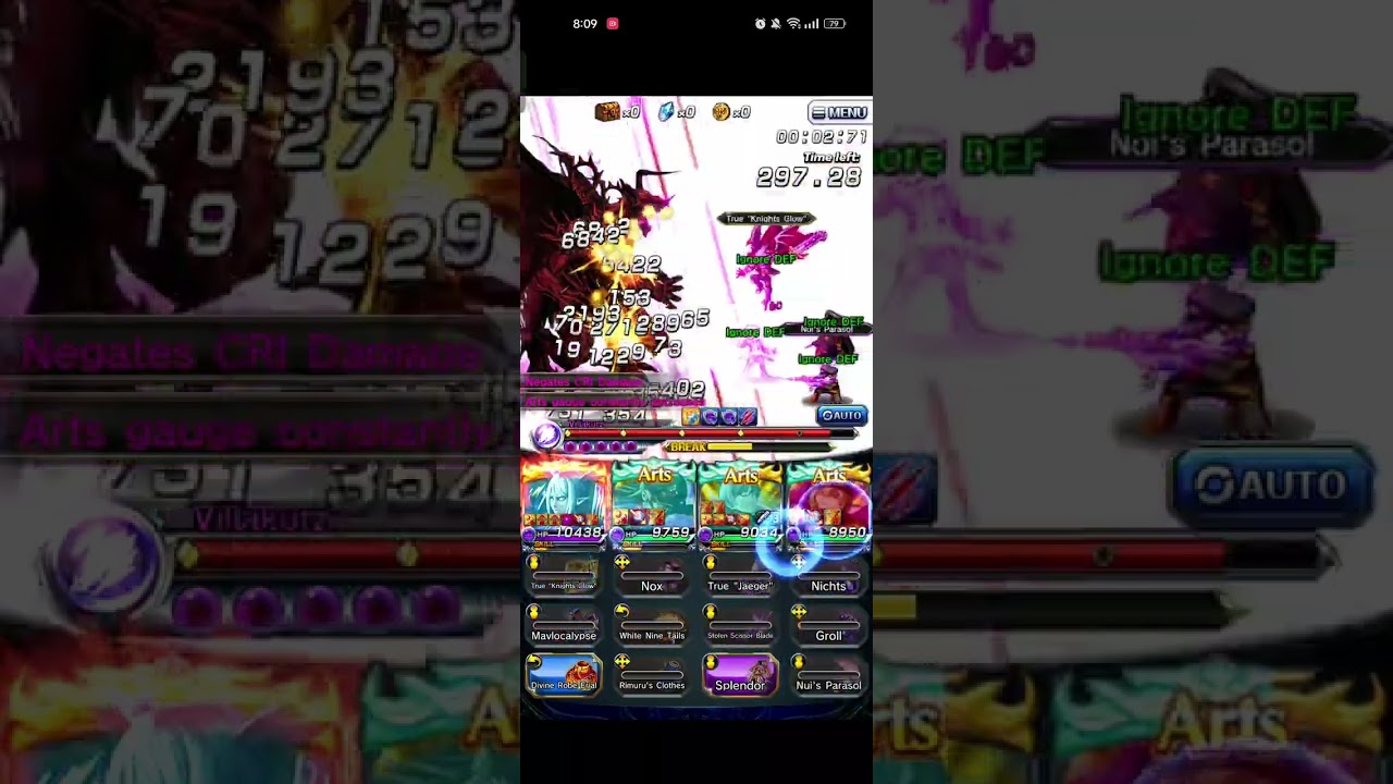 SHADOW RUINS AREA 11 NUKE FULL CLEAR [GRAND SUMMONERS]