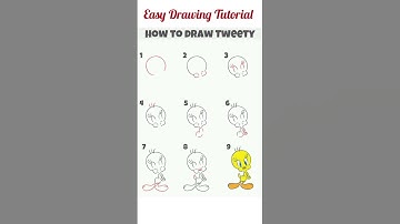 How to Draw Tweety Bird | Step-by-Step Drawing Tutorial | Easy drawing ideas #drawing #art #viral