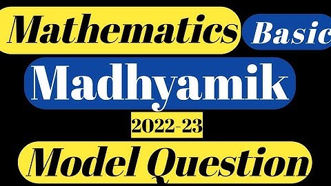TBSE Madhyamik Model Question paper(2022-23)||Mathematics (Basic)