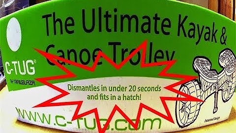 C-Tug Kayak and Canoe Trolley 20 Second Disassembly...Can it be Done?