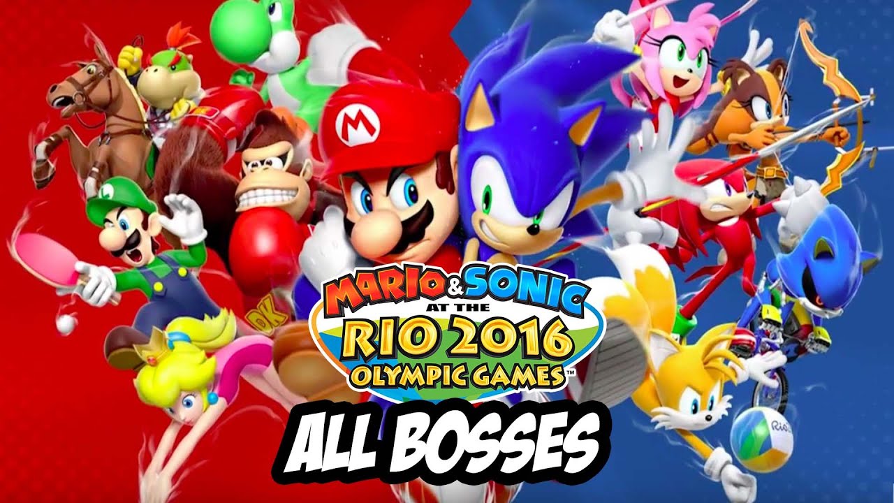 Mario & Sonic at the Rio 2016 Olympic Games - All Bosses [ 3DS ]