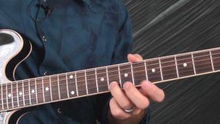 Thrill Is Gone Style Blues Guitar Lesson - 4 Note Solo chords