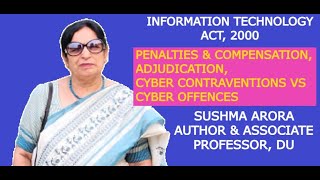 It Act Penalties U0026 Compensation Adjudication Cyber Contravention Vs Cyber Offence Sushma Arora