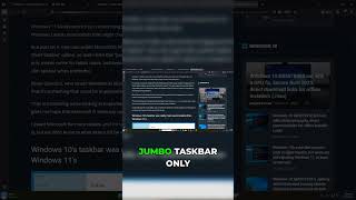 This Taskbar Feature Could Finally Return to Windows #Windows11 #Update Profile