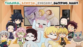 Demon Slayer React To Tanjiro, Zenitsu, Inosuke Sleeping Habit Memes Ft. Hashira