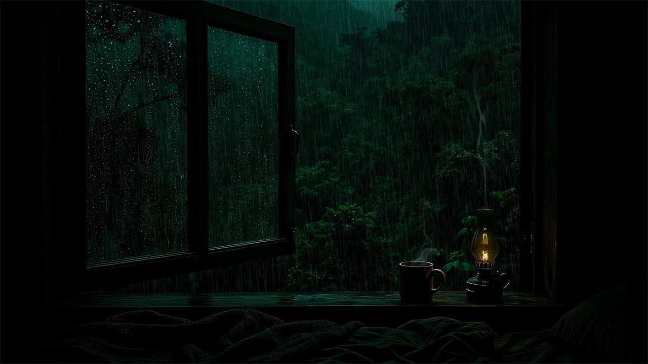 Midnight Rain Outside the Window 🌧 | Calm Night Ambience for Deep Rest