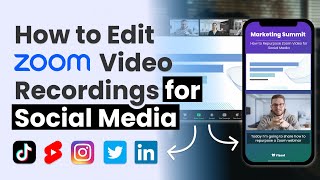 FREE /// How to Edit Zoom Recordings for Social Media 2023