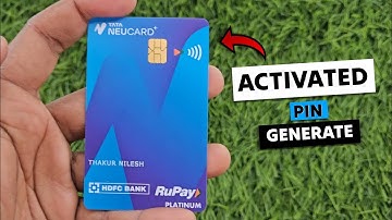 HDFC Tata Neu Plus Credit Cards Pin Generate 2025 | HDFC Bank Credit Card Activate | Tech Nilesh