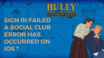 HOW TO FIX SIGN IN FAILED A SOCIAL CLUB ERROR HAS OCCURRED ON IOS