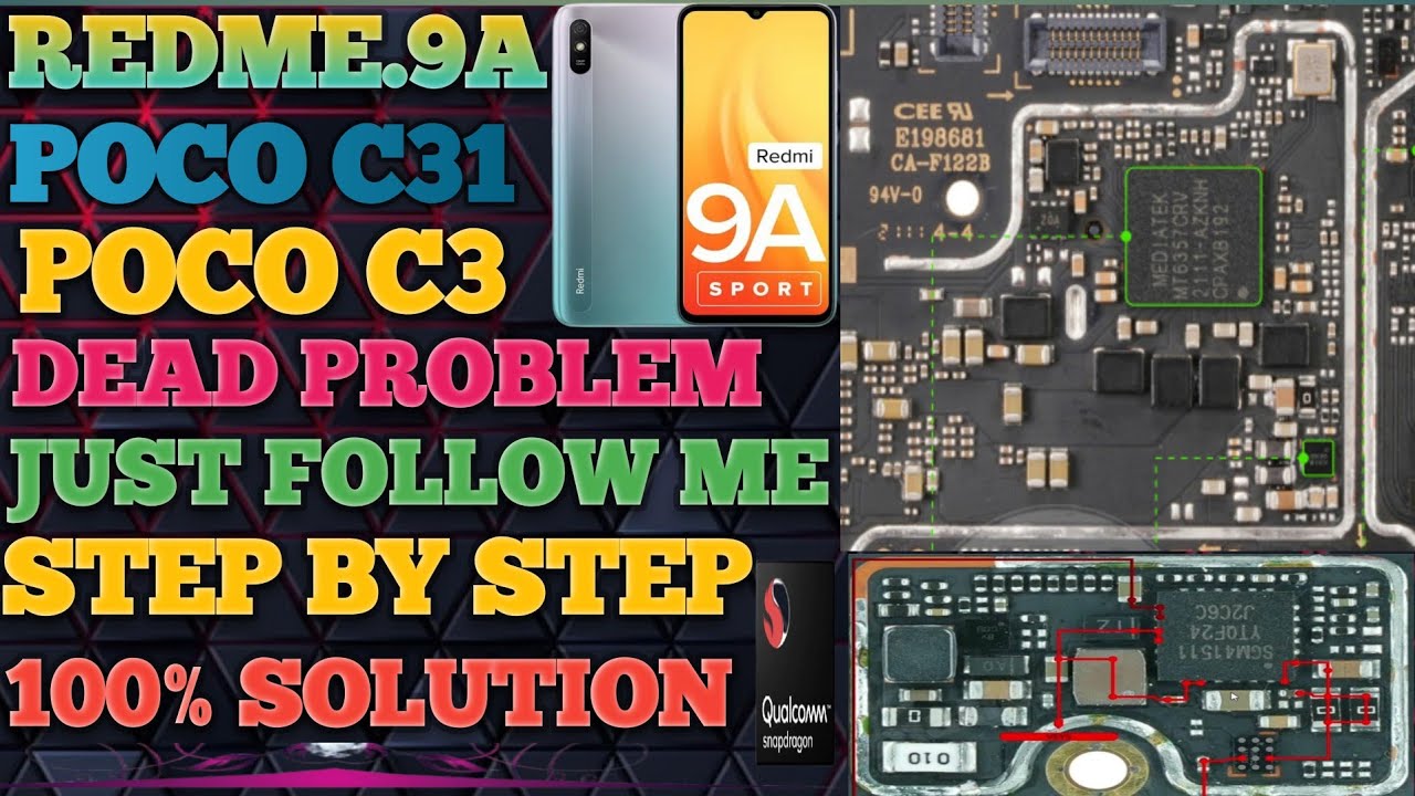POCO C31/POCO C3/ REDMI 9/REDMI 9A DEAD PROBLEM SOLUTION EASY METHOD 100%