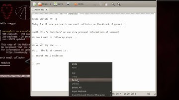 Email collector on BackTrack R2 gnome [HD]