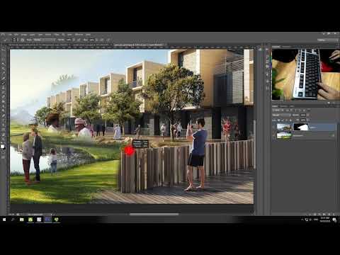 ✅ BT1: Hướng dẫn layer mask, công cụ tẩy | Photoshop kiến trúc