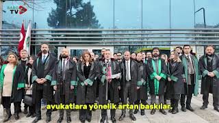 24 Ocak Tehlike Altındaki Avukatlar Günü Basın Açıklaması
