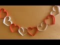 Cadena de Corazones {SUPER FACIL} // San Valentin