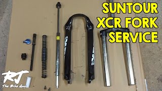Suntour XCR Fork Service  Disassemble/Clean/Lube/Reassemble