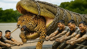 Heroic Rescue Team Saves Mother Leopard from a Terrifying Giant Python Attack 🐆