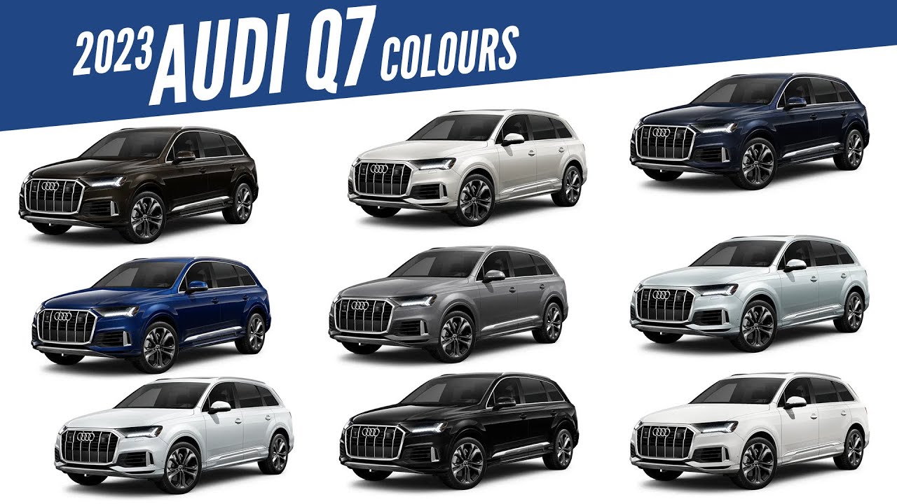2023 Audi Q7 All Color Options