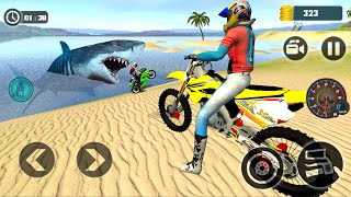 Extreme Motocross beach 3d Driving Bike Stunt  #2 - Motorbike Racing Best Bike game Android Gameplay screenshot 5