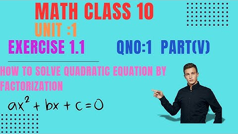 How to write a quadratic equation in standard form Math Class 10 Exercise 1.1 Q1 part 5