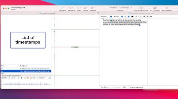 Transcribing data with ATLAS ti 9 Mac