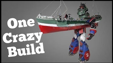 Kitbashing a toy and model kit from a picture. #scratchbuild #kitbash