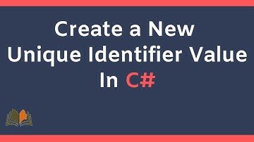 Create a new unique identifier value in C# || How to create unique GUID in C# || #GUID #unique
