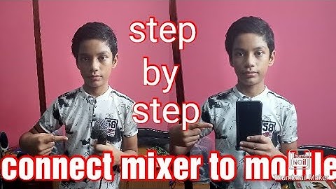 How to connect mixer to mobile and record audio  || step by step ||