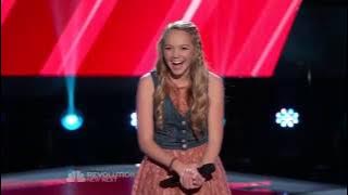 The Voice 2013 Blind Audition Season 4 Danielle Bradbery Sing Taylor Swift's Song 'Mean'