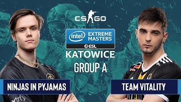 CS:GO - Ninjas in Pyjamas vs. Team Vitality [Vertigo] Map 1 - Group A - IEM Katowice 2020