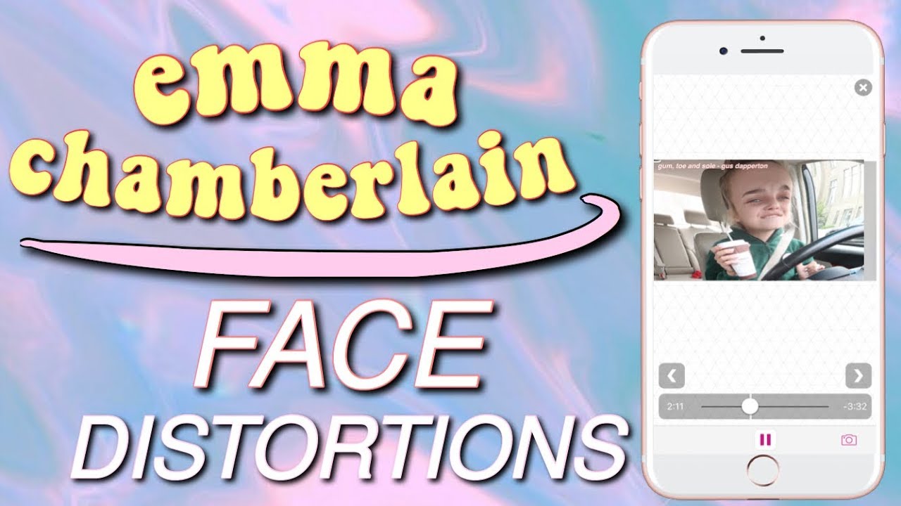 HOW TO DO EMMA CHAMBERLAIN’S FACE DISTORTION EFFECT ON IPHONE