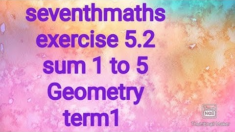 seventhmaths| term1| exercise 5.2| sum 1 to 5 # samacheer #theensuvaikanakku