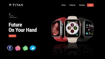 Animated Website Landing Page Design Using HTML & CSS in Hindi 2021 | CSS Reflection Effect Tutorial