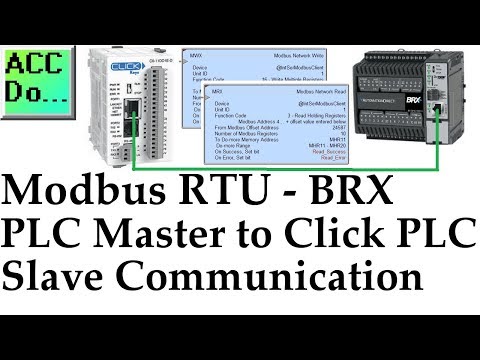 Modbus RTU BRX Do-More Master to Click Slave PLC