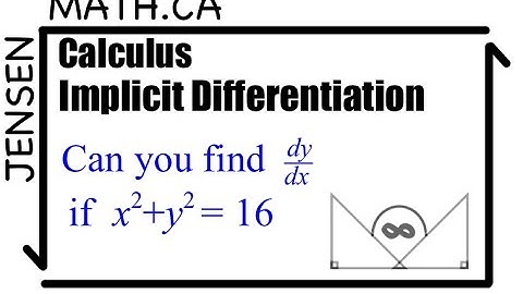 Implicit Differentiation - Calculus