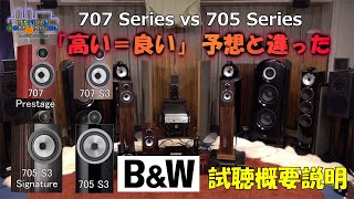 A comparison of all four models of the popular B&W 707/705