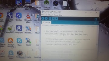 用Arduino Uno偵測MPU6050六軸加速規，同時顯示在Adafruit OLED顯示器