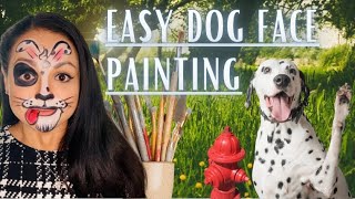 Easy Dog Face Painting Tutorial